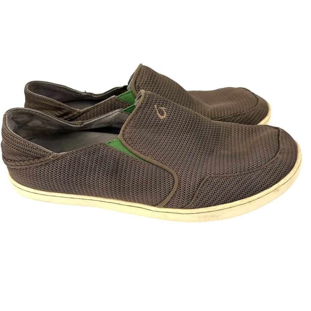 Olukai Nohea Mesh Loafer Mens Size 9 Brown Slip On Comfort Casual Shoes